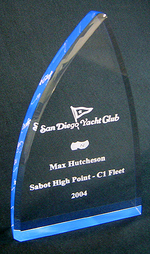 Acrylic Sabot Sail Trophies